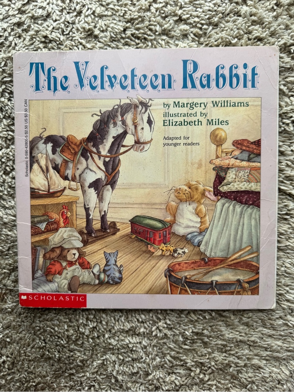 The Velveteen Rabbit Margery Williams Elizabeth Miles 1990 Scholastic Book